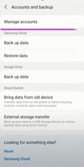 backup data on samsung s24