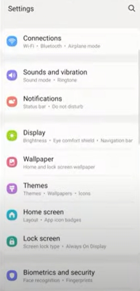 Samsung Cloud backup samsung s24 data