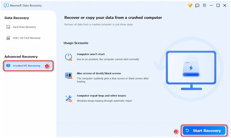 Recover Files from a Crashed Windows 10/11-Simple And Useful
