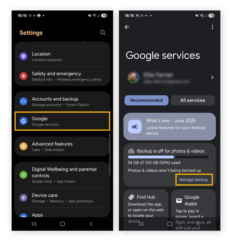 Extract Recoverable Data from Google Account 
