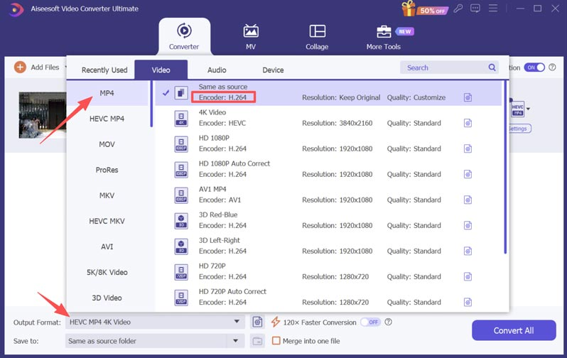 Convert the Video to MP4
